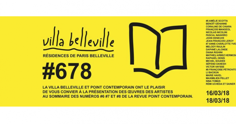 16▷18/03 –  #678  – VILLA BELLEVILLE PARIS