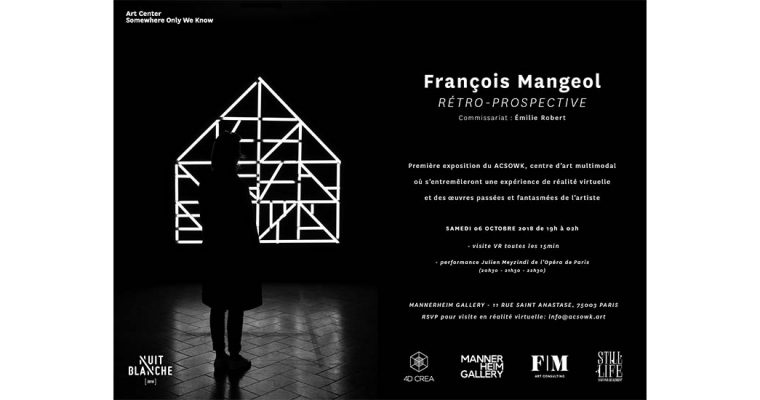 07▷20/10 – FRANÇOIS MANGEOL – RÉTRO-PROSPECTIVE  – Mannerheim Gallery PARIS