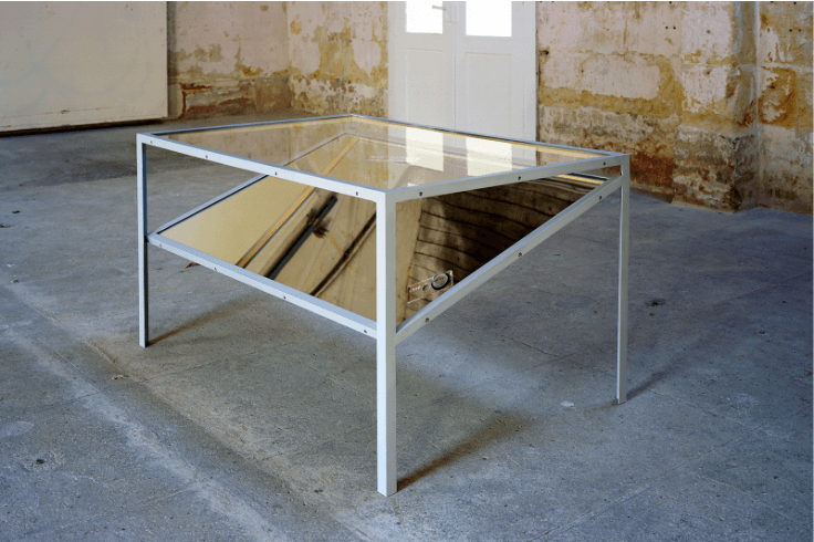 Laurent Montaron_Compass experiment table_Galerie Anne-Sarah Bénichou_Paris