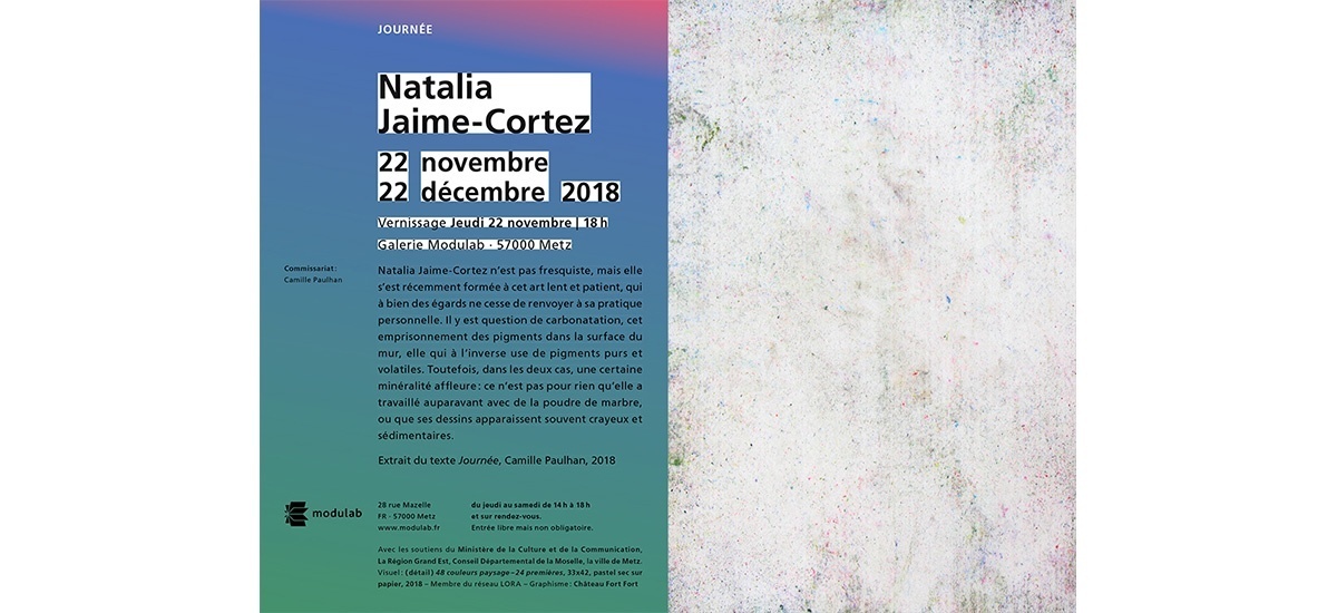 22/11 ▷ 22/12 – Natalia Jaime-Cortez – Journée – Galerie Modulab Metz