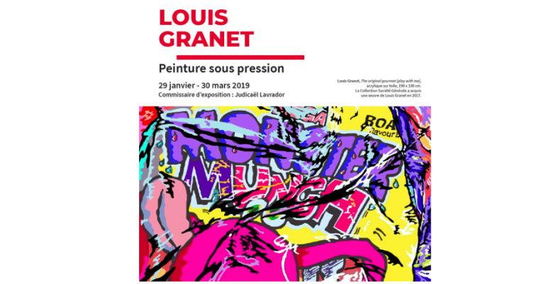 29/01 AU 30/03 – LOUIS GRANET – PEINTURE SOUS PRESSION – TOURS SOCIÉTÉ GÉNÉRALE LA DÉFENSE PARIS