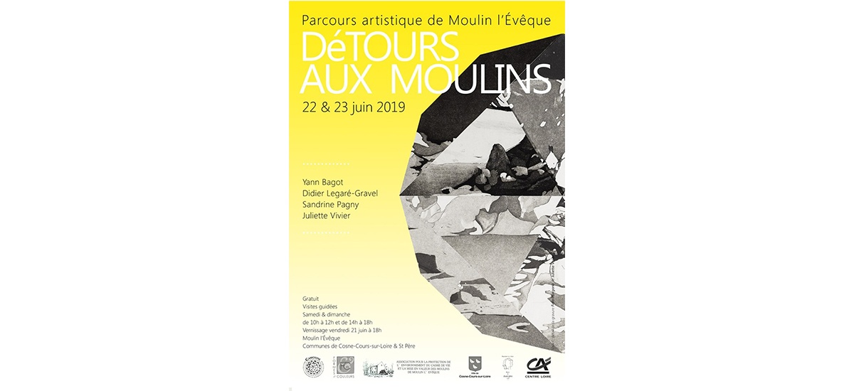 Parcours DéTours aux moulins – 21 au 23/06 – St Père et Cosne-Cours-sur-Loire