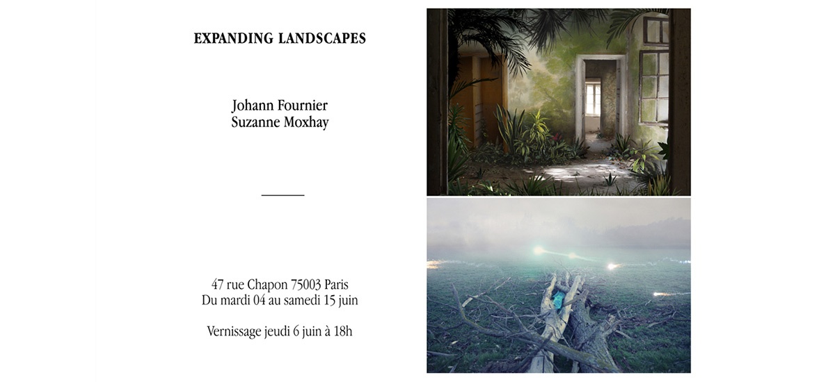 EXPANDING LANDSCAPES – JOHANN FOURNIER ET SUZANNE MOXHAY – DU  04 AU 15/06 – GALERIE JEAN-LOUIS RAMAND PARIS
