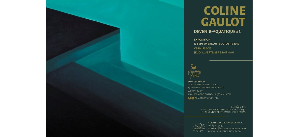 Coline Gaulot – Devenir aquatique #2 – 12/09 au 18/10 – Galerie Monkey Mood, Bordeaux