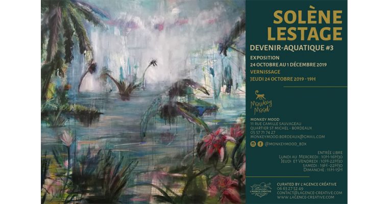 DEVENIR-AQUATIQUE #3 – SOLÈNE LESTAGE – 24/10 au 01/12 – Monkey Mood galerie Bordeaux