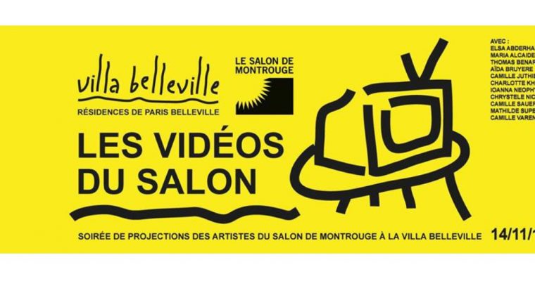 Soirée de projections des artistes 2019 du 64e Salon de Montrouge – 14/11 – Villa Belleville, Paris