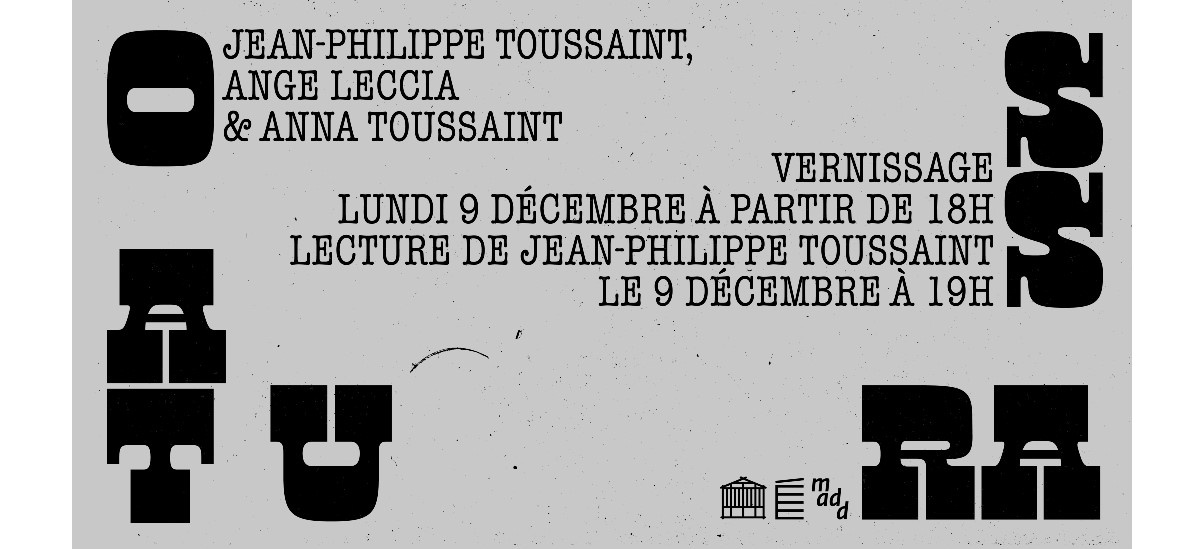 OSSATURA – 09 au 16/12 – AU LIEU – éditions extensibles, Paris