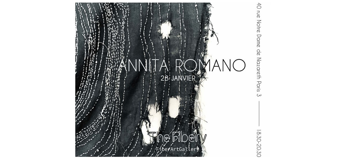 Annita Romano – 28/01 au 07/03 – The Fibery, galerie d’art textile, Paris