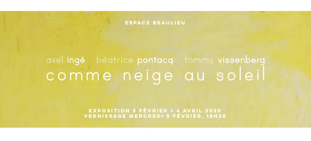 comme neige au soleil – 05/02 au 04/04 – Espace Beaulieu, Bordeaux