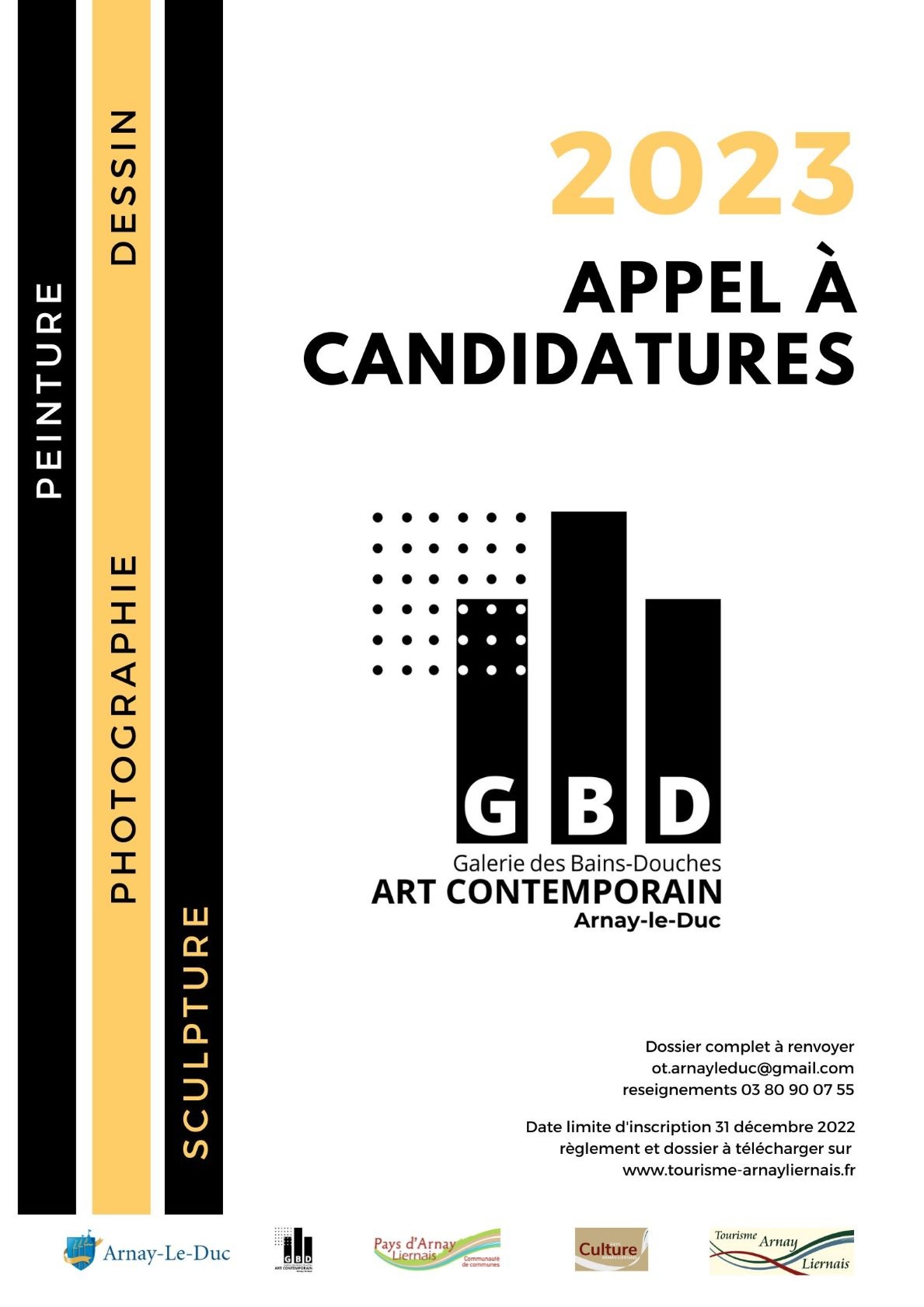 appel à candidature pour la galerie d’art contemporain «Les Bains-Douches»
