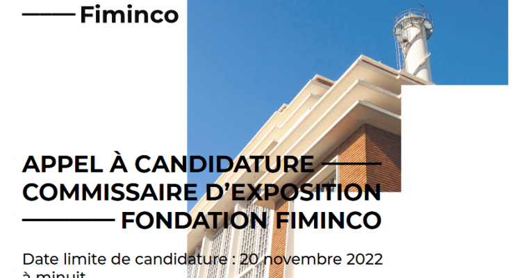 Appel à candidature résidence curatoriale Fondation Fiminco