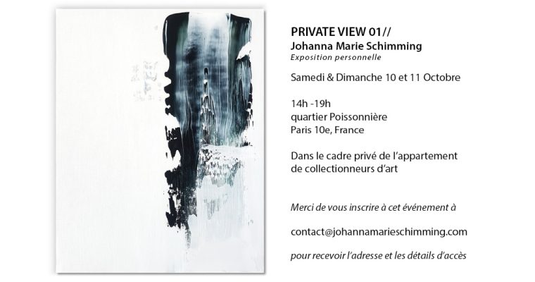 PRIVATE VIEW 01// Johanna Marie Schimming