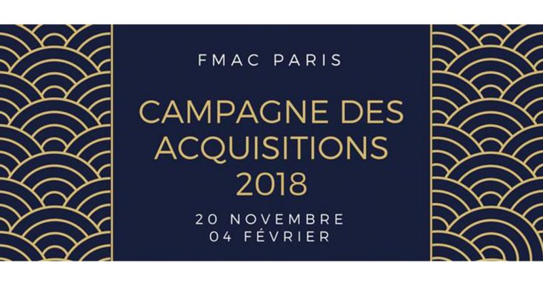 [APPEL À CANDIDATURES] CAMPAGNE D’ACQUISITIONS DU FMAC PARIS 2018
