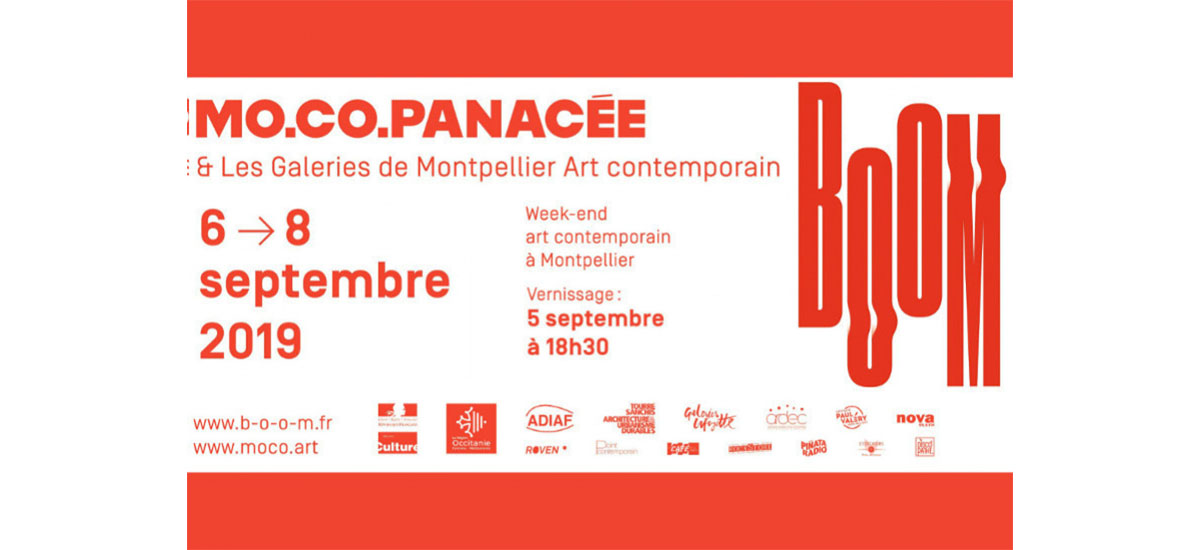 BOOM Week-end de l’art contemporain – 05 au 08/09 – Montpellier