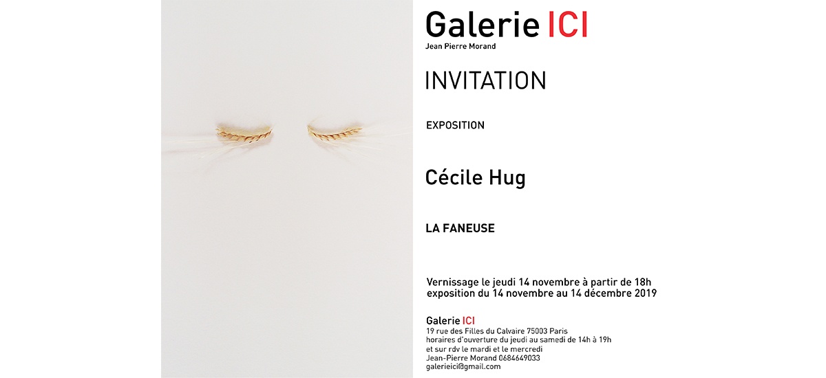 Cécile Hug – La Faneuse – 14/11 au 14/12 – Galerie ICI Paris