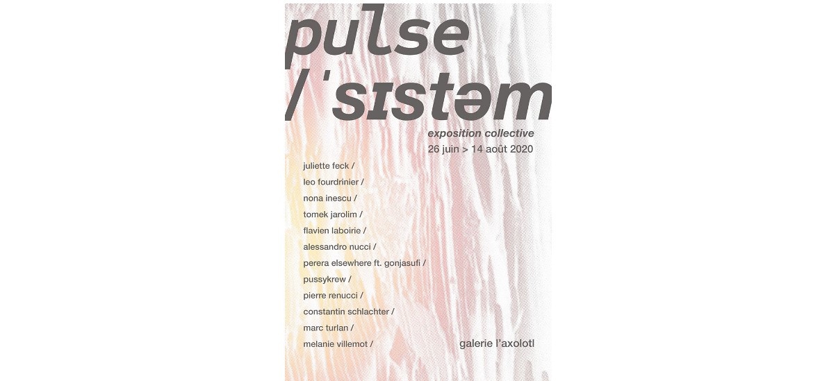 Pulse /ˈsɪstəm/ – 26/06 au 14/08 – L’axolotl Cabinet De Curiosités, Toulon