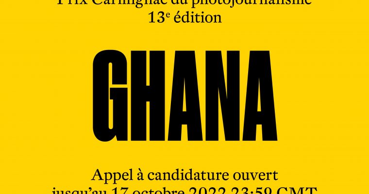 Appel à candidature de la 13ème édition du Prix Carmignac du photojournalisme, dédiée au Ghana
