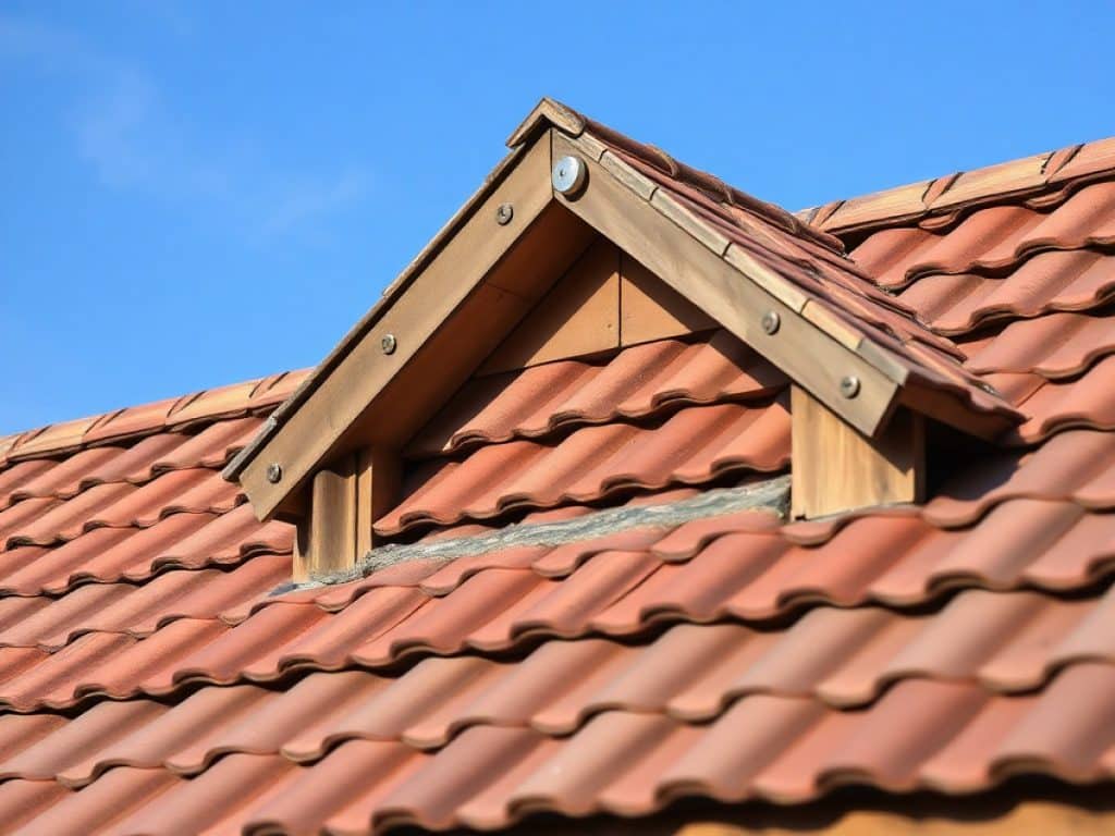 Un homme effectuant le lavage à haute pression d’une toiture en tuile