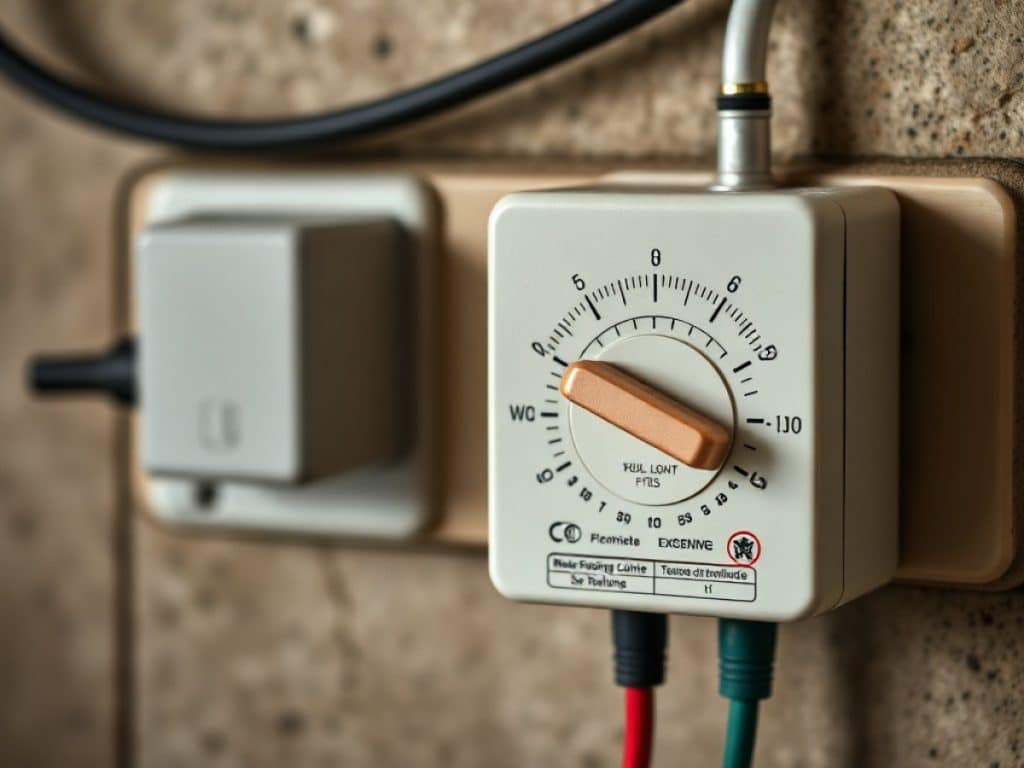 Un homme mesurant la tension dans le tableau électrique