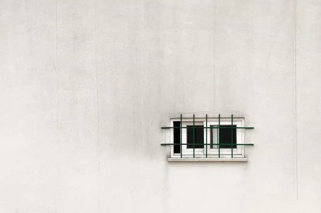 Application d'un enduit à la chaux sur un mur dans un atelier lumineux